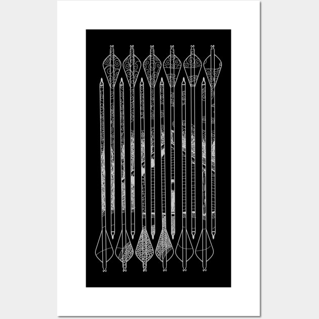 Arrows and Log Cabin "The Secret Hunting Cabin" Wall Art by Boreal-Witch